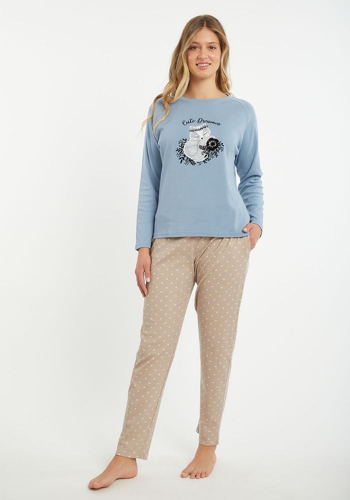 PIJAMA MUJER ALGODON