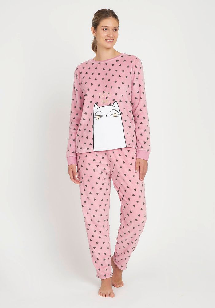 PIJAMA MUJER CORAL FLEECE