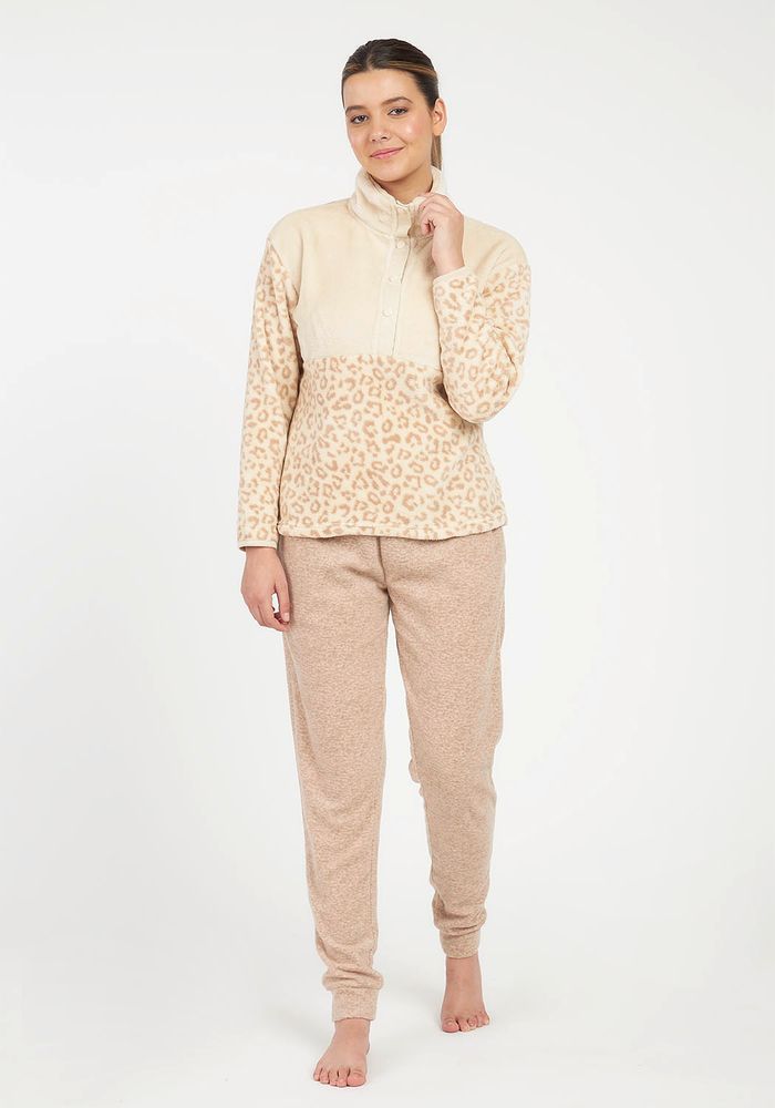 PIJAMA MUJER CORAL FLEECE
