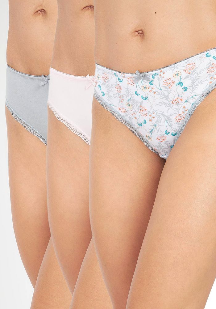 TRIPACK BIKINI ALGODON