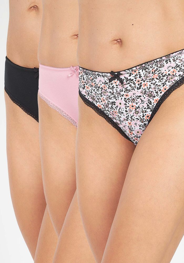 TRIPACK BIKINI ALGODON